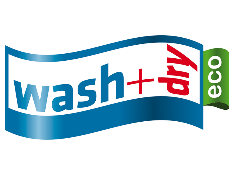 Logo "wash+dry eco"