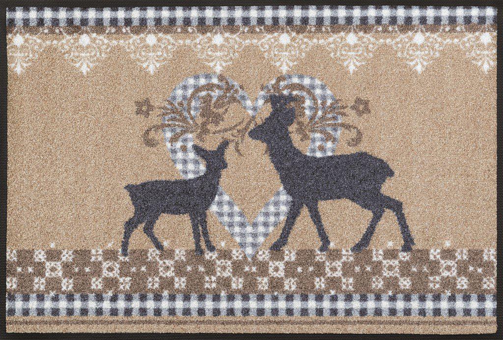 Fussmatte Lovely Deers beige-Matten-Welt